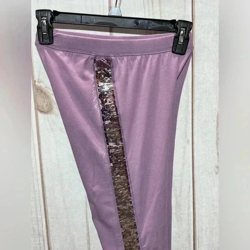 GAP‎ Kids Flippy Sequin Panel Leggings Size XXL 14/16 Purple
